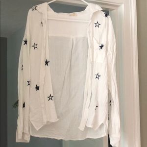Hem and thread star button up